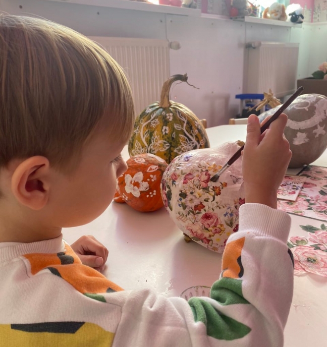 Декупаж гарбуза