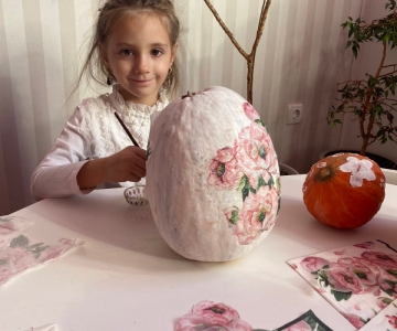 Декупаж гарбуза