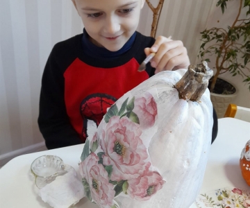 Декупаж гарбуза