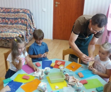 Майстер-клас з ліпки глиною: КОТИКИ