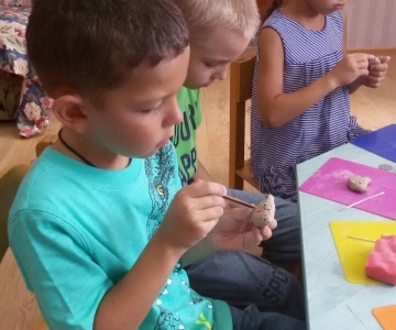 Майстер-клас з ліпки глиною: КОТИКИ